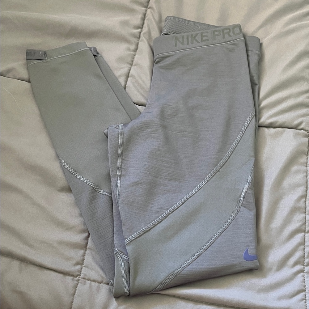 Nike Pro Hyperwarm Gray Leggings